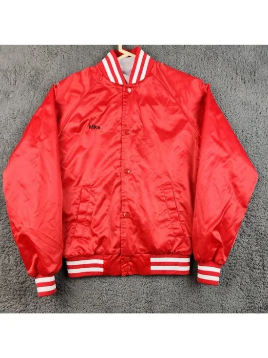 VTG Circus Bomber Jacket Youth Large Hadi Shrine Evansville IN Embroidered Lion - Picture 2 of 12